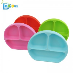 Hot Product Μη αντιολισθητική πλάκα πυρκαγιάς μικρού πυρήνα Ισχυρή πλάκα αναρρόφησης Baby Plate Μη τοξική πλάκα αναρρόφησης σιλικόνης