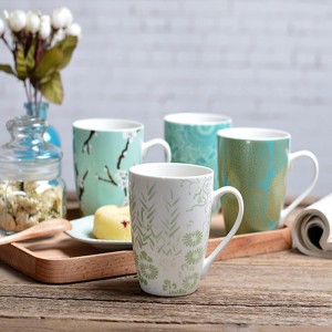 Προσαρμοσμένη δεκαδόλια εκτύπωση λευκού 100% καφέ κούπα με νέο σχεδιασμό