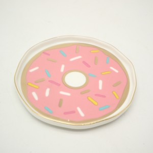 Κεραμικά Κοσμήματα Plate Κορίτσι Κοσμήματα δαχτυλίδι Αποθήκευση Πλάκα Χρυσό Κεραμικό Δαχτυλίδι