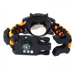 Υπαίθρια πολυλειτουργική δημιουργική πωλούν βιτρίνα ασφαλείας ρολογιών ασφαλείας υφασμένα ρολόι θερμόμετρο