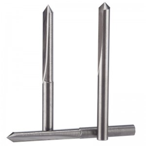 Ευθεία Εργαλείο χάραξης 45 βαθμών V Εργαλείο χάραξης καρβιδίου CNC Σειρά δρομέων 1/8 ιντσών Στέλεχος 0,1 mm Συμβουλή 5PCS