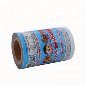 Τροφίμων πλαστικοποιημένο πλαστικό υγρό απόδειξη θερμική σφραγίδα ταινία συσκευασίας μπισκότων σε ρολό