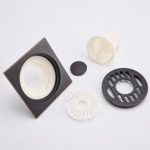 Μαύρο μοτίβο πλυντηρίου ρούχων φίλτρο ντους αντίκες πώμα αποστράγγισης