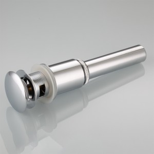 Είδη υγιεινής στρογγυλά μεγάλα καπάκια ορείχαλκο κλικ παλάμη pop up απορρίμματα για τη λεκάνη