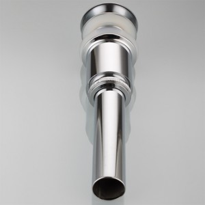 Είδη υγιεινής στρογγυλά μεγάλα καπάκια ορείχαλκο κλικ παλάμη pop up απορρίμματα για τη λεκάνη