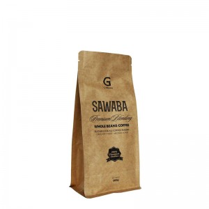 Απλή κασέτα σακουλών Kraft Quad Σφραγίδα συσκευασίας Bottom Box