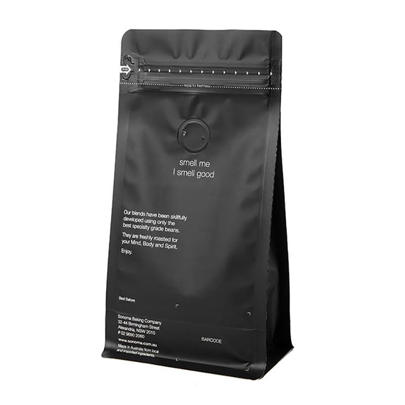 Zip Lock 100g συσκευασία καφέ stand up τσάντα σακούλα και τσάντα καφέ 1kg με βαλβίδα απαερίωσης και Custom τσάντα καφέ με βαλβίδα
