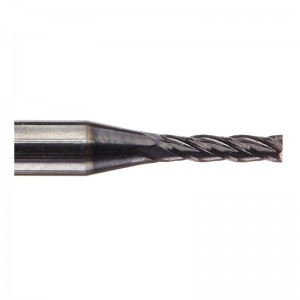 Στερεός μύλος άκρου καρβιδίου, επικαλυμμένος με AlTiN, 4 φλέβες, 1/16 \