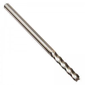 Premium Mill Carbide End, Μακρές Σειρές, 4 Φλάουτο, 1/8 \