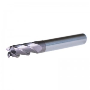 4 αυλακώσεις CNC End Mill, τετράγωνη μύτη Διάμετρος κορμού 1/4 ίντσας, 2-1 / 2 ίντσες Μακρύ Συνολικό, Μικτό Σπειροειδές Δρομολογητή με επίστ...
