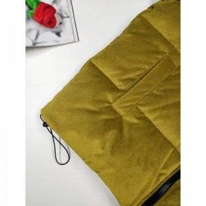 ΚΙΤΡΙΝΟ \u0026 ΜΑΥΡΟ ΜΑΛΛΙΩΝ PUFFER JACKET RLMPC0020N