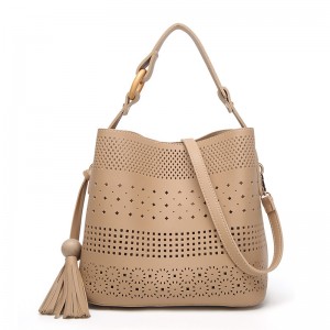 HD0827 - Χονδρική Hollow Out Pu τσάντα ώμου δέρμα για αγορές γυναικών