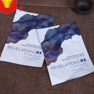 Προσαρμοσμένη εκτύπωση θερμικής σφράγισης φύλλο αλουμινίου μάσκα προσώπου μάσκα συσκευασίας / καλλυντική μάσκα