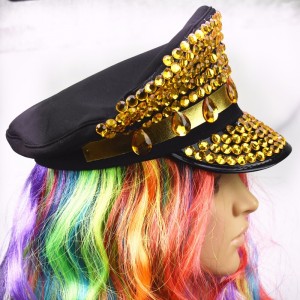 Βραζιλιάνικο Καρναβάλι Χειροποίητο Τρυπάνι Καπέλα Κίτρινο Ακρυλικό Τρυπάνι Κόμμα Καπέλα Lyjenny Festival Καπέλο Lyjenny επί παραγγελία χο...