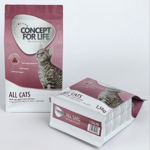 Flat Bottom πλαστικές τσάντες με φερμουάρ Οκτώ πλευρές σφραγισμένες πλαστικές τσάντες για τσάντα για τα τρόφιμα συσκευασίας τσάντα