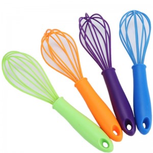 Σιλικόνη αυγό αναδευτήρα υψηλής ποιότητας χειροκίνητο αναδευτήρα σιλικόνης αντιολισθητική λαβή εργαλείο ψησίματος κουζίνας
