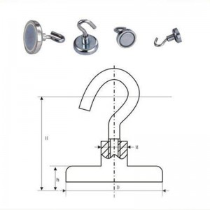 Ganchos de ímã redondo forte de fabricante de Κίνα.