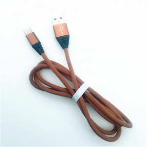 KPS-1004CB TYPE C Προσαρμοσμένη βαμβακερή ύφανση 1m USB 2.2 Τύπος φόρτισης υψηλής ταχύτητας c Καλώδιο USB