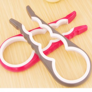 Ανοξείδωτο ανοιχτήρι πολυουρεθάνης τύπου σιλικόνης πολλαπλών λειτουργιών τεσσάρων σε ένα μπουκάλι ανοιχτήρι οικιακής ασφάλεια...