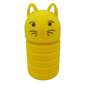 Σιλικόνης τσάντα Pen τσάντα συνήθειας φερμουάρ αστεία μολύβι υπόθεση