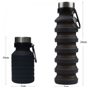 Σιλικόνη συμπιεσμένο φλιτζάνι σιλικόνης αθλητικό βραστήρα μόδας δημιουργική τηλεσκοπικό κύπελλο σιλικόνης μπορεί να προσαρμοσ...