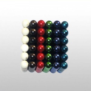 Προσαρμοσμένο μέγεθος N35 εκπαιδευτικό NdFeB πολύχρωμο μαγνητικό σφαίρα