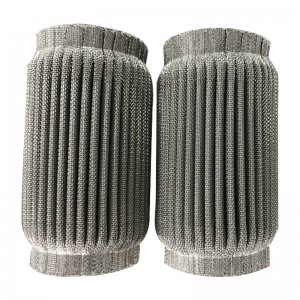 50Micron από ανοξείδωτο χάλυβα πλεγμένο νερό φίλτρο κερί