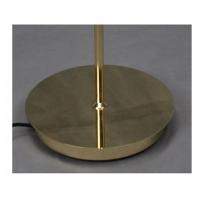 Φωτιστικό δαπέδου με μεταλλική απόχρωση και λειτουργία ρύθμισης