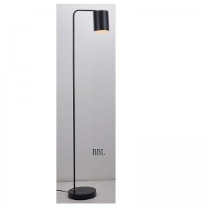 Φωτιστικό δαπέδου με μεταλλική απόχρωση και ρύθμιση της λειτουργίας σκίασης