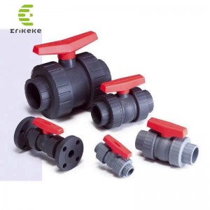 Υψηλής πίεσης PVC διπλή βαλβίδα σφαιρικής σύνδεσης Για το πόσιμο νερό