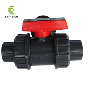 Υψηλής πίεσης PVC διπλή βαλβίδα σφαιρικής σύνδεσης Για το πόσιμο νερό