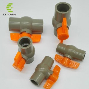 Η βαλβίδα με σφαιρίδια PVC με χειρολαβή υψηλής πίεσης