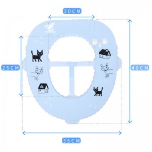 Νέο σιλικόνη αντιβακτηριακό τουαλέτα pad pad οικιακό αδιάβροχο εύκολο καθαρισμό ταξίδια φορητό δακτύλιο κάθισμα τουαλέτας