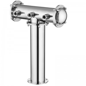 Τ σχήμα πύργος μπύρας με ατσάλινο ατσάλι