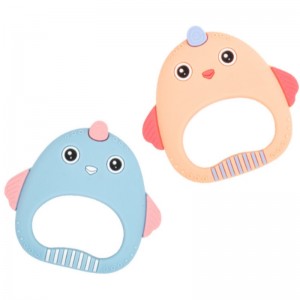 Σιλικόνη μωρό κόμπος χαριτωμένο κόμμι κοτόπουλο αντι-δάγκωμα χέρι καθίζηση molars παιχνιδιών μητέρας και βρέφη