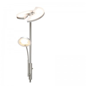 LED υψηλής τάσης μητέρας \u0026 γιος φωτιστικό δαπέδου με ημι-στρογγυλό πάνελ LED