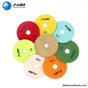 Z-LION ZL-123C ρητίνη Wet Diamond ευέλικτη στίλβωση μαξιλάρια για έργα πέτρα