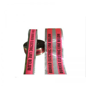 Κατασκευαστής υψηλής ποιότητας ανά τομή PVC barricade υπογείως ανιχνεύσιμη καλώδιο προειδοποίηση αλουμινόχαρτο ταινία