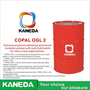 KANEDA COPAL OGL 2 Λιπαντικό σύμπλεξης αλουμινίου εξαιρετικής πίεσης με συμπαγή λιπαντικά για εφαρμογές βαρέως τύπου.