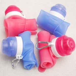 Σιλικόνης μπουκάλι νερό αναδιπλώνεται μπουκαλάκι νερό σιλικόνη φλόγα αποχρωματισμό κύπελλο αναδιπλούμενο κύπελλο αναδιπλούμε...