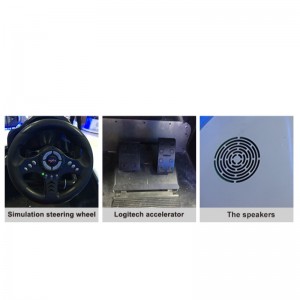 VR αυτοκίνητο αγωνιστικά παγκόσμια ζεστό πώληση θεματικό πάρκο εξοπλισμού τριών αξόνων