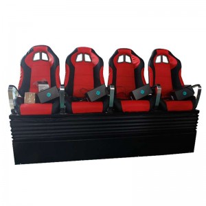 Ενδιαφέρουσα κινηματογραφική αίθουσα κινηματογράφου 4 θέσεων 4 θέσεων 4 δυναμική πλατφόρμα dof