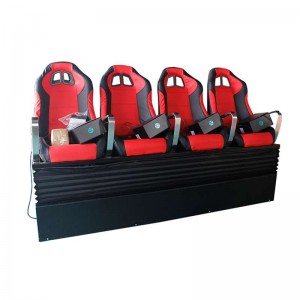 Ενδιαφέρουσα κινηματογραφική αίθουσα κινηματογράφου 4 θέσεων 4 θέσεων 4 δυναμική πλατφόρμα dof