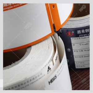 Κορδέλα εκτυπώσιμη εκτυπώσιμη εκτυπώσιμη ετικέτα υψηλής θερμοκρασίας κρέμονται με ανθεκτικό σε δάκρυ