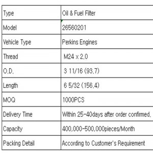 Φίλτρο λαδιού \u0026 καυσίμου