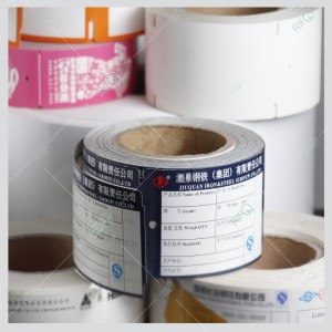 Εξαιρετική χάλυβα κορεσμού χρωμάτων κρέμονται ετικέτες σήμανσης υψηλής θερμοκρασίας