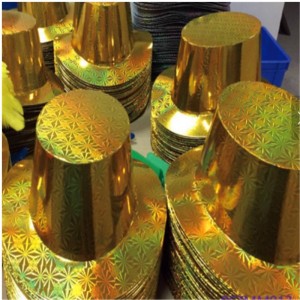 Διακωδικοποίηση θερμοπωλησίας από πλαστικό χαρτί Glitter Top Hat Χονδρικό εμπόριο