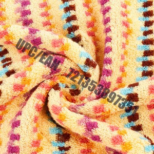 JMD TEXTILE Quick-Dry 100% Βαμβάκι, Μικρή Αρκούδα Καρφίτσα, Πολυχρωμία Ζακέτα Σετ Πετσέτες Μπάνιου Ζακάρ, Σετ 6 Σε Πιάτων (Πορτοκαλί)