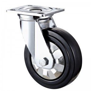 Heavy Duty - Επιχρωμιωμένο περίβλημα με μαύρο τροχό TPE12