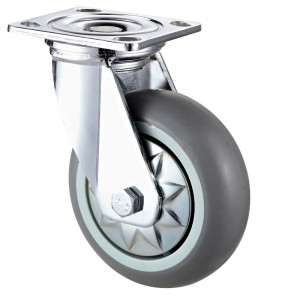 Heavy Duty - Επιχρωμιωμένο περίβλημα με μαύρο τροχό TPE13